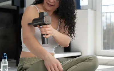 Should an athlete use a massage gun before or after a run?